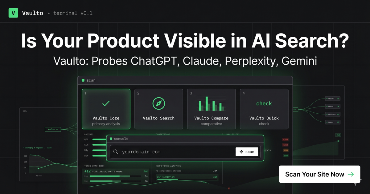 Vaulto · AI Visibility Scanner